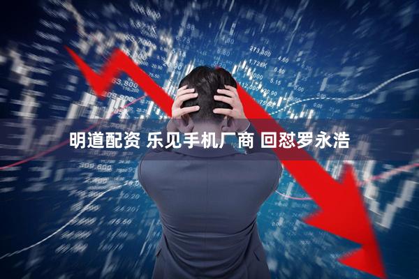 明道配资 乐见手机厂商 回怼罗永浩