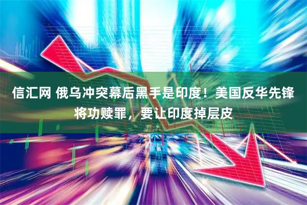 信汇网 俄乌冲突幕后黑手是印度！美国反华先锋将功赎罪，要让印度掉层皮