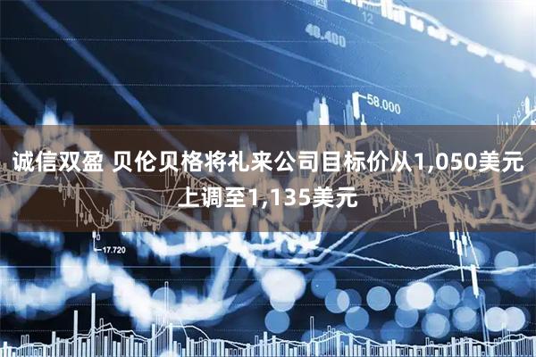 诚信双盈 贝伦贝格将礼来公司目标价从1,050美元上调至1,135美元