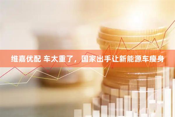 维嘉优配 车太重了,国家出手让新能源车瘦身